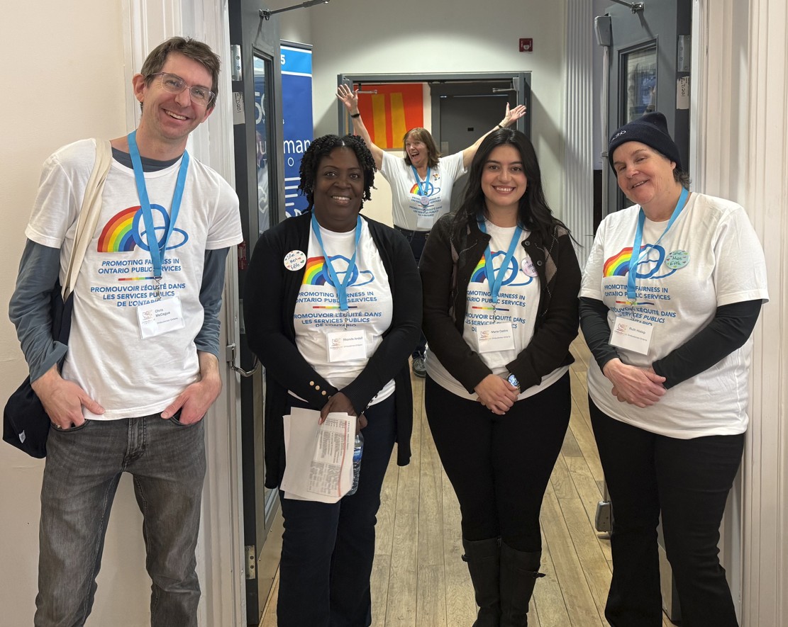 Staff at our 2SLGBTQIA+ Youth Rights conference