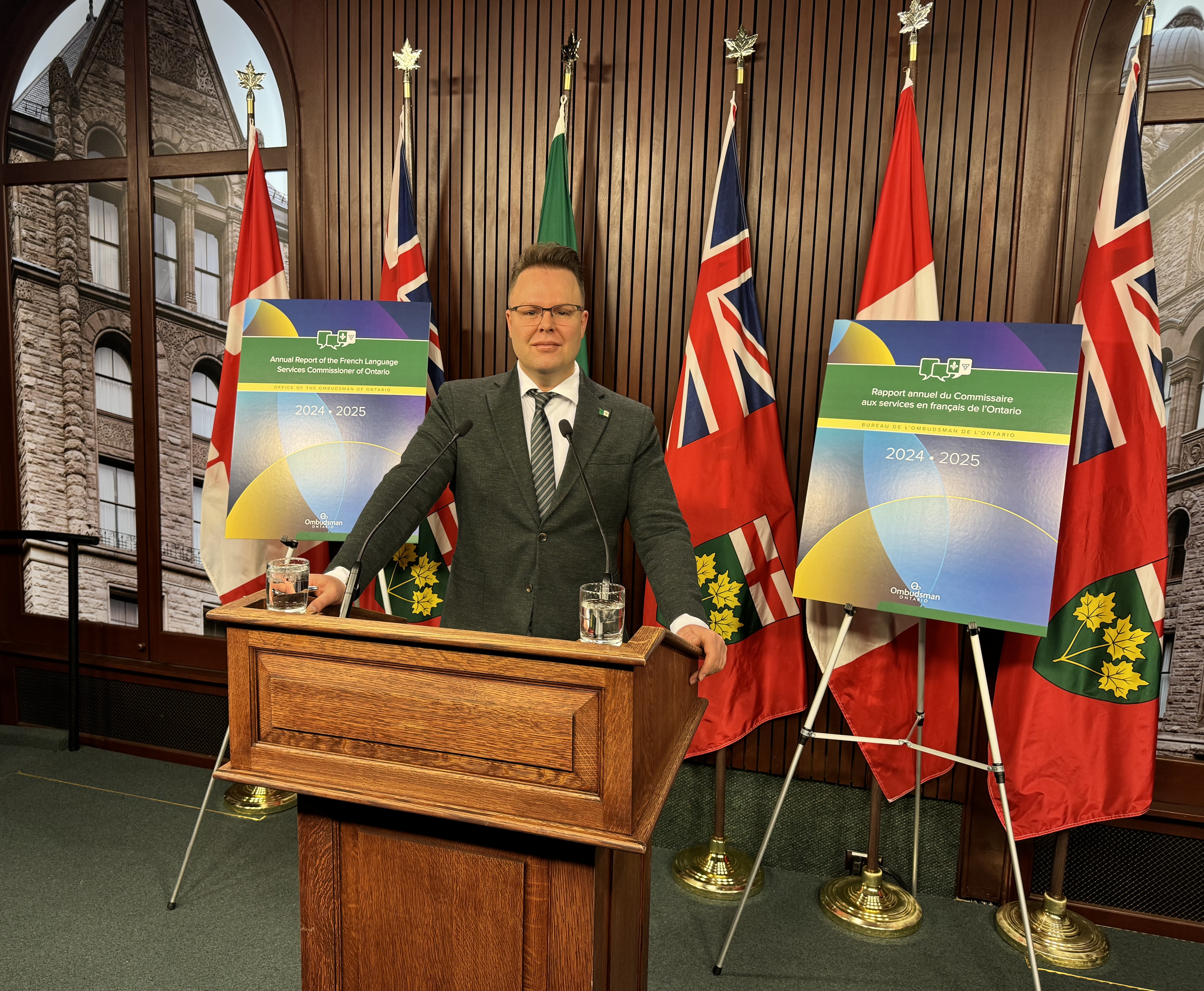 Carl Bouchard releases his 2024–2025 Annual Report at a press conference