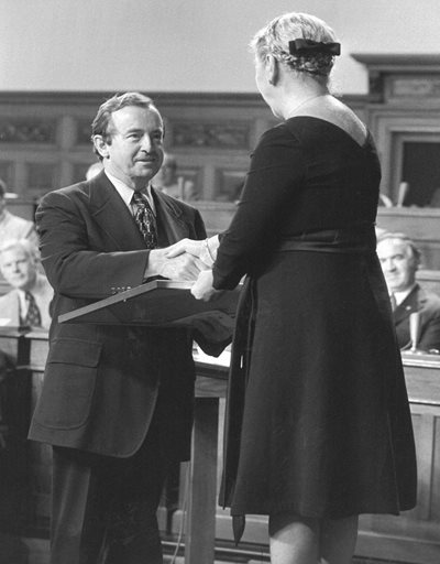 Arthur Maloney with LG - Oct 1975