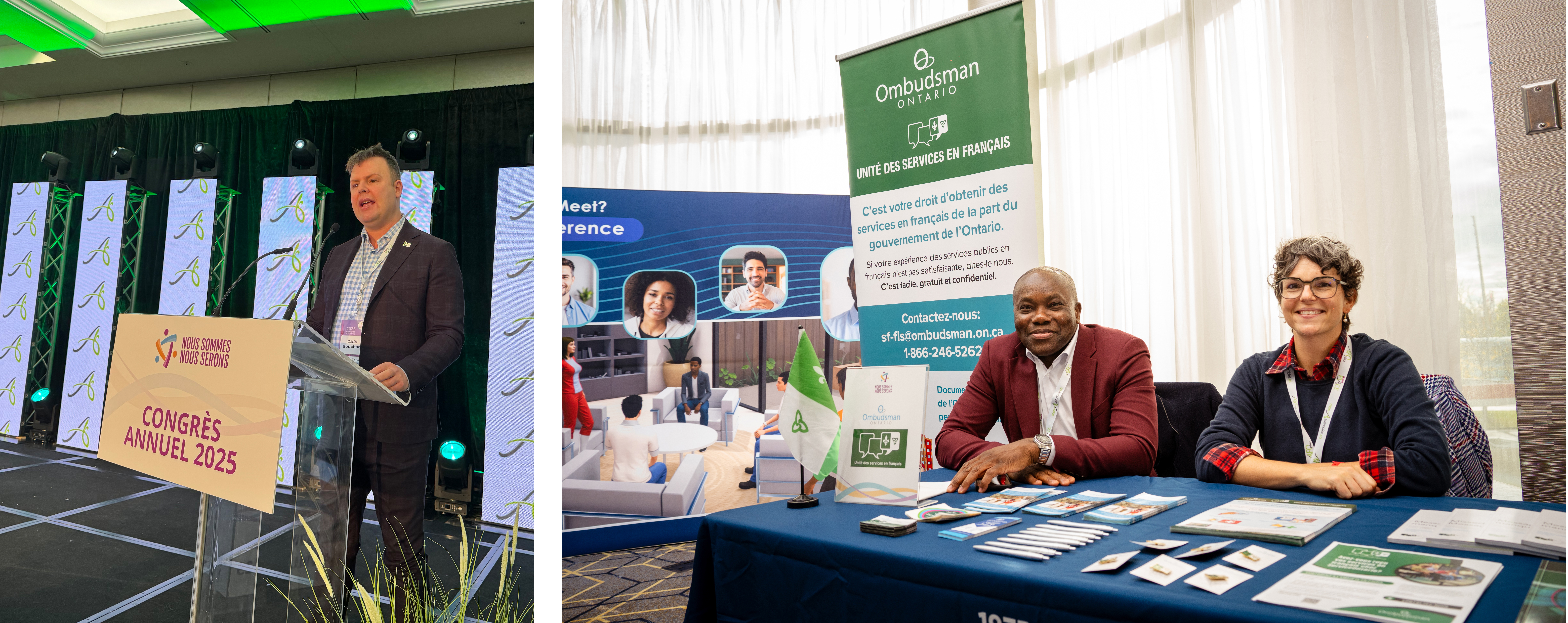 Commissaire et membres des SEF au congrès annuel de l'AFO