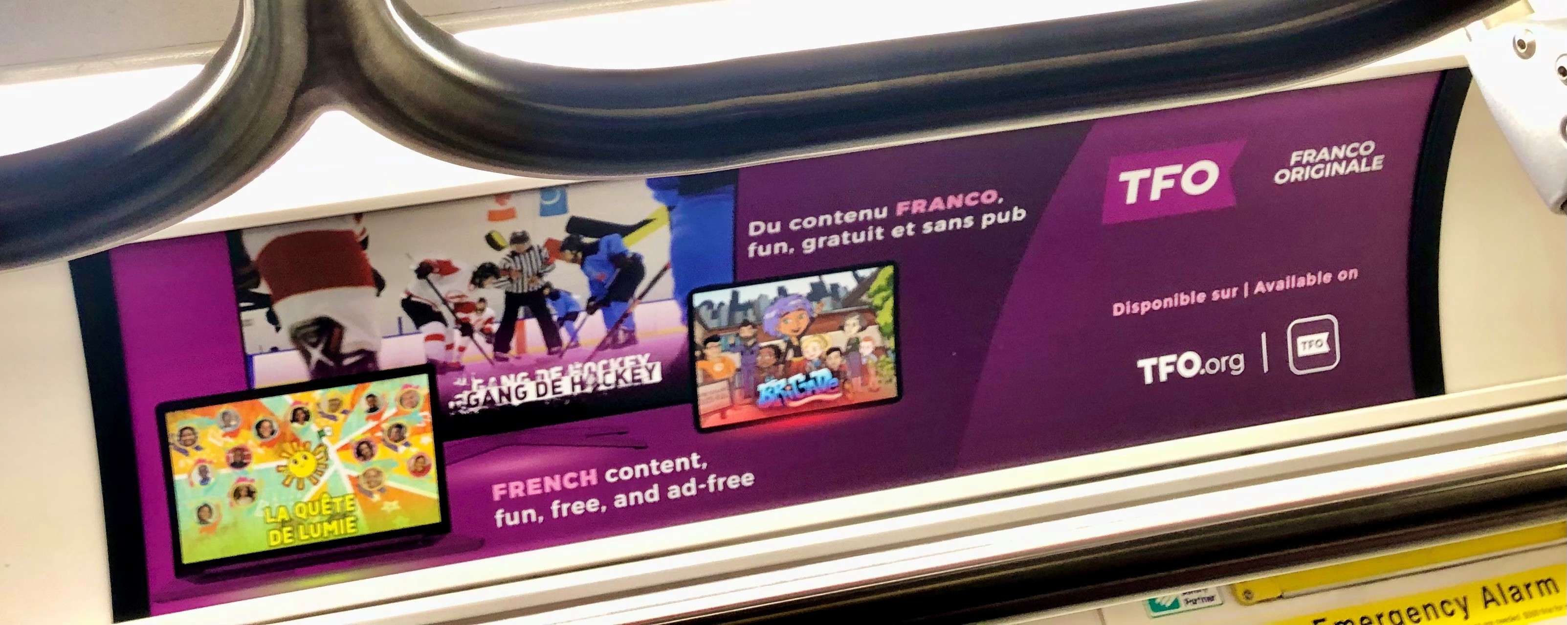une campagne publicitaire bilingue du Groupe Média TFO
