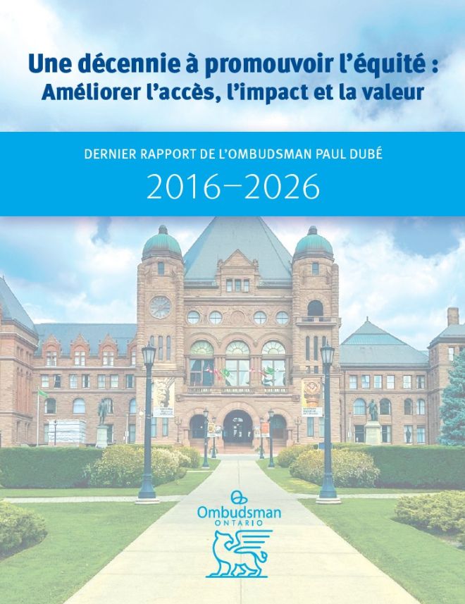 couverture du rapport « Une décennie à promouvoir l’équité »