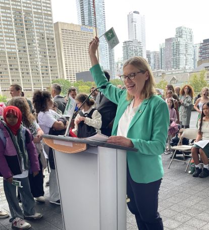 Barbara Finlay at Franco-Ontarian Day