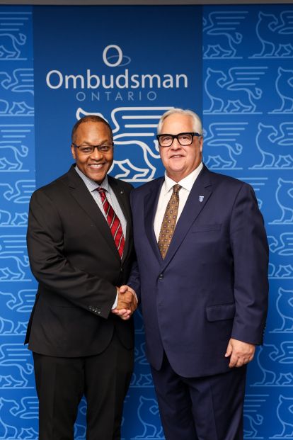 Paul Dubé with Chief Justice of Ontario Michael Tulloch