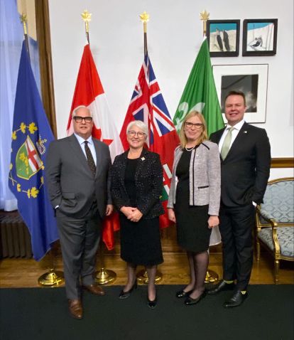 LG with Ombudsman, Deputy Ombudsman and French Languages Services Commissioner