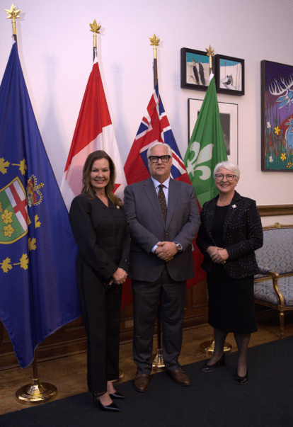 LG with Donna Skelly (Speaker of the Leg Assembly) and Ombudsman